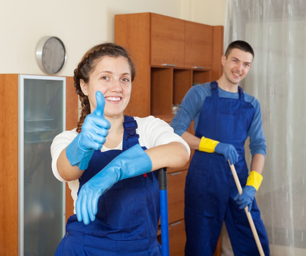 Professionals performing deep cleaning services in Sydney