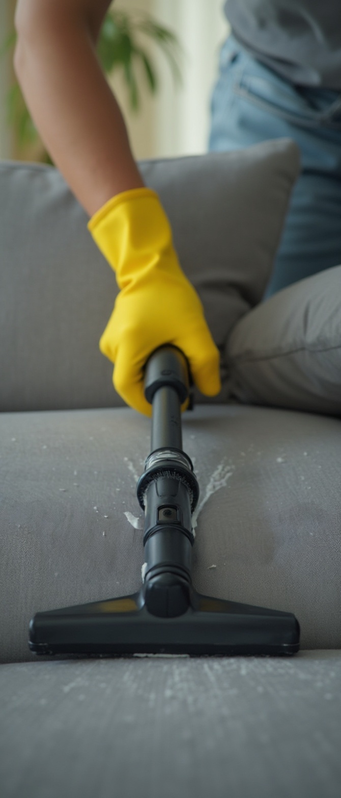 Upholstery cleaning process in Eastlakes