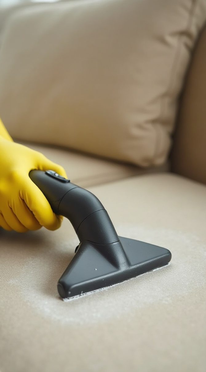upholstery cleaning process in Merrylands