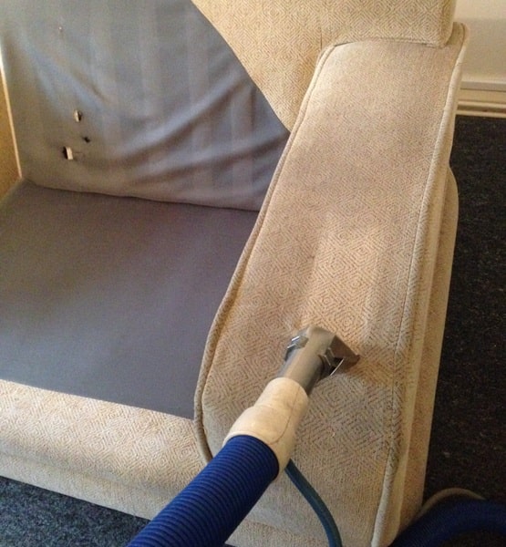 Couch steam cleaning - before